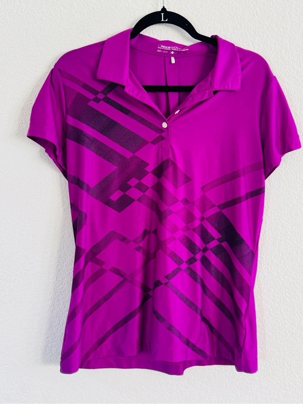 Nike Golf Women’s purple dri fit performance golf polo shirt - Picture 3 of 7